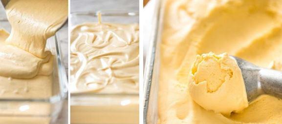 Cách làm kem xoài không cần whipping cream