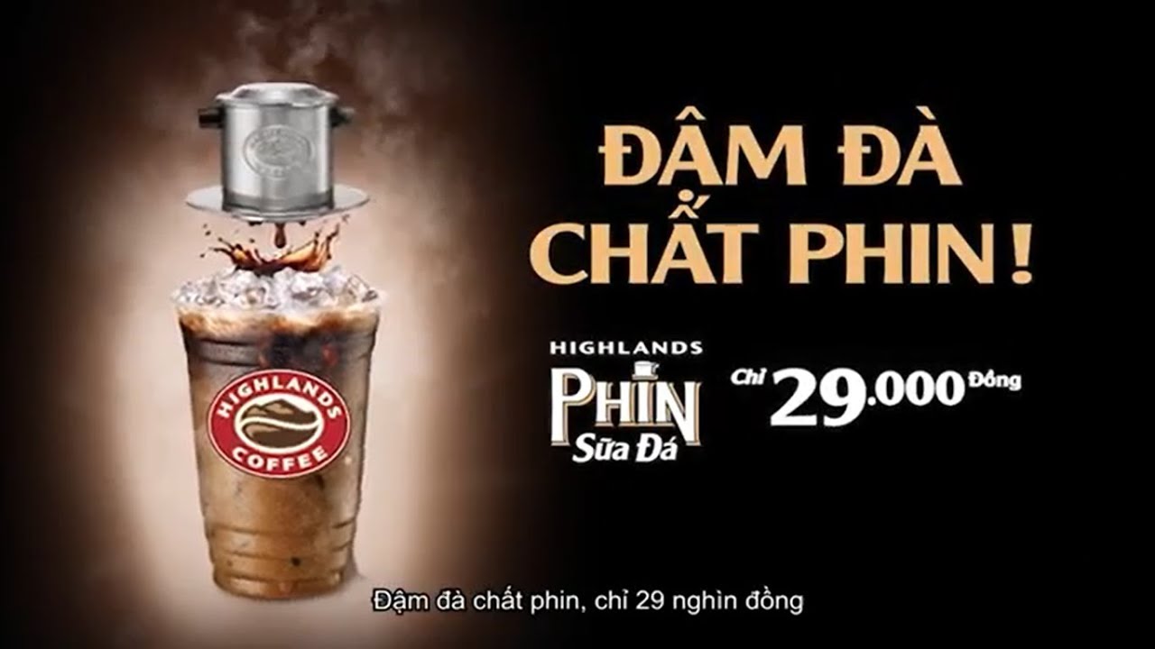 Cà phê phin highland coffee